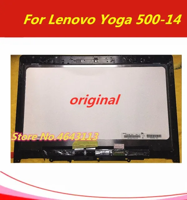 14 ''сенсорный ЖК-экран дигитайзер с рамкой для ноутбука lenovo Yoga 500-14IBD 80N4 80N5 500-14ISK 80R5