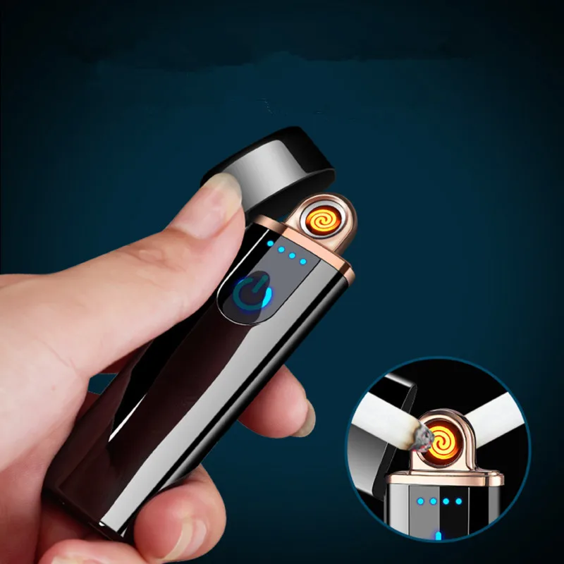 Jobon usb Зажигалка Ветрозащитная ультратонкая электронная