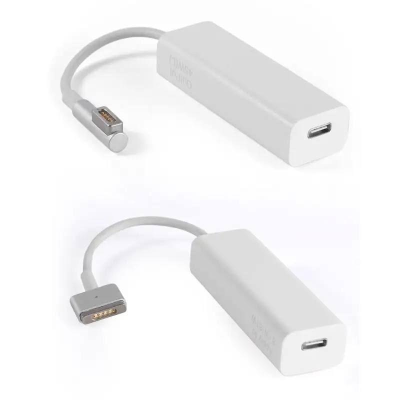 USB C к Magsafe 45 Вт 60 Вт конвертер адаптер для MacBook Pro компьютера быстрое Безопасное подключение Т-образной головки L головы серии зарядных преобразователей