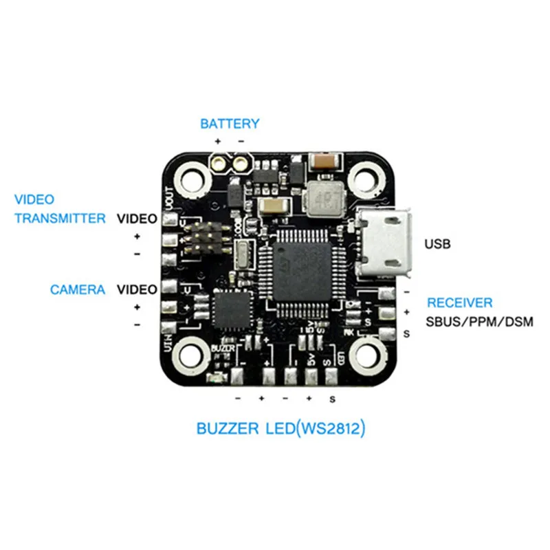 20x20 мм Spcmaker SPC BETAFLIGHT F3 Полет контроллер AIO Betaflight OSD BEC и видео фильтр для RC Quadcopter