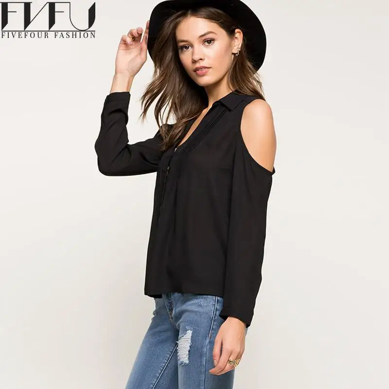 Мода 2017 Рубашка Для женщин сезон: весна–лето блузка с открытыми плечами