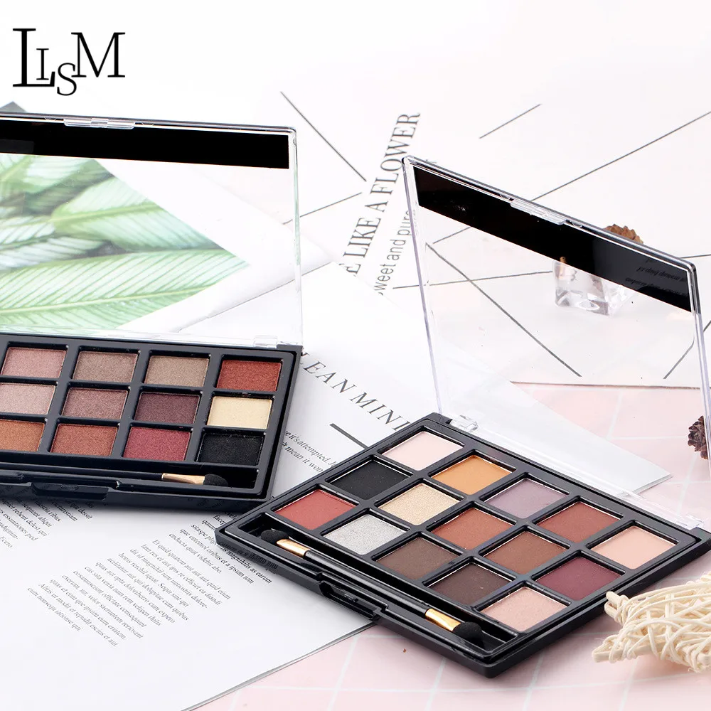 LISM Lady 15 цветов блестящие тени для век палитра матовые водонепроницаемые макияжа