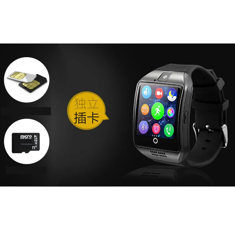 Bluetooth умные часы для мужчин Q18 и i7 наушники фитнес трекер Suppot TF sim карта камера