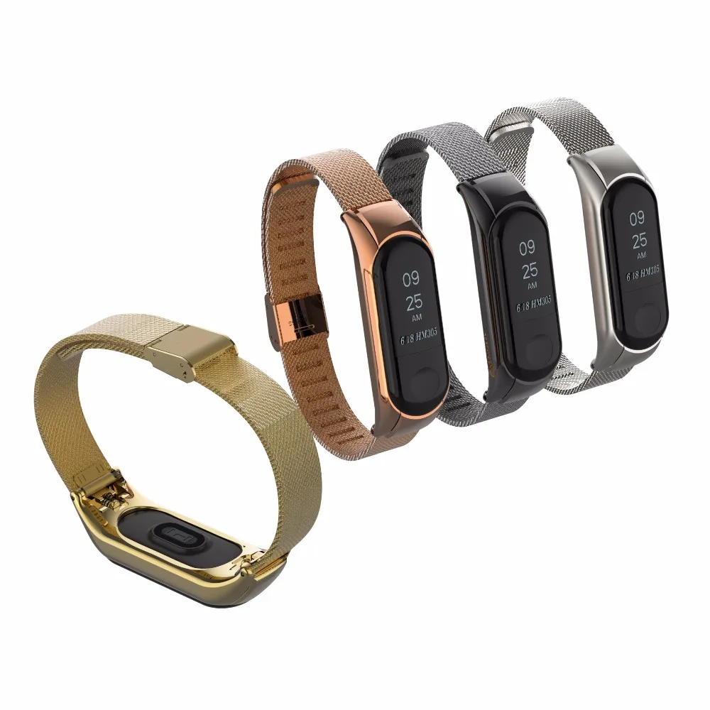 

Металлический ремешок для браслета Xiaomi Mi Band 3, сменный Браслет из нержавеющей стали для Mi Band 3, аксессуары для Xiaomi Band 3