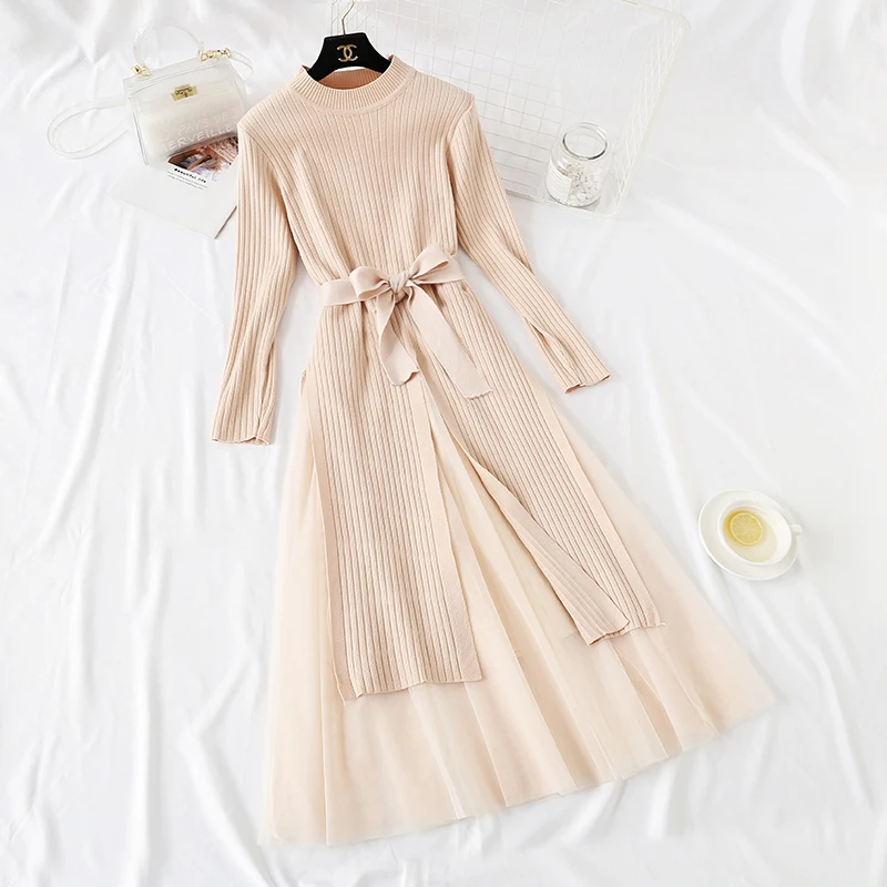 Женский комплект из 2 предметов элегантный длинный свитер неправильной формы и