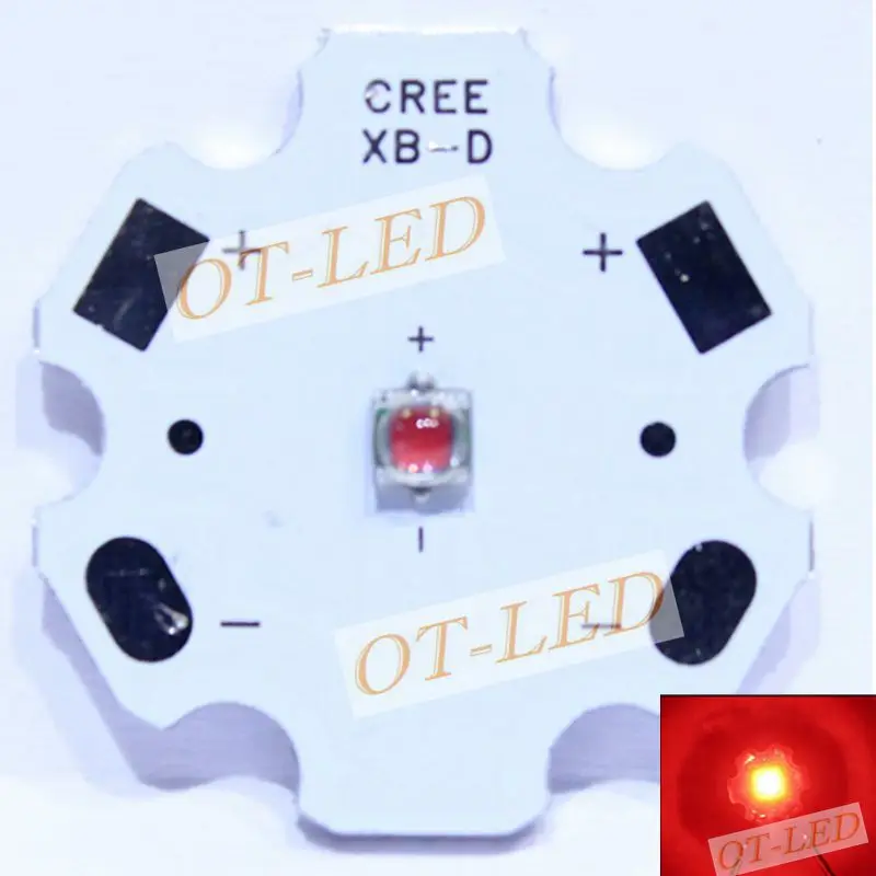 Светодиодный чип CREE XBD 10 шт. светодиоды высокой мощности 3 Вт красный светодиод 1