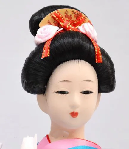 30 см ручная работа Красивая синяя шелковая одежда в стиле кимоно ремесла