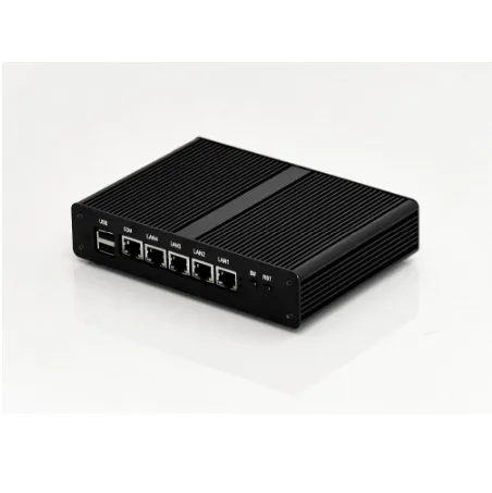 Без вентилятора pfsense Мини-ПК J1900 4 * Intel wg82583 Gigabit LAN Barebone ядра 2.0 ГГц межсетевого