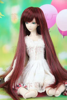 BJD/SD кукла Искусственные парики Фотон/minifee Хлоя мужской/кукла женщина черный длинный парик/3/1/1/6 немедленно отправлены