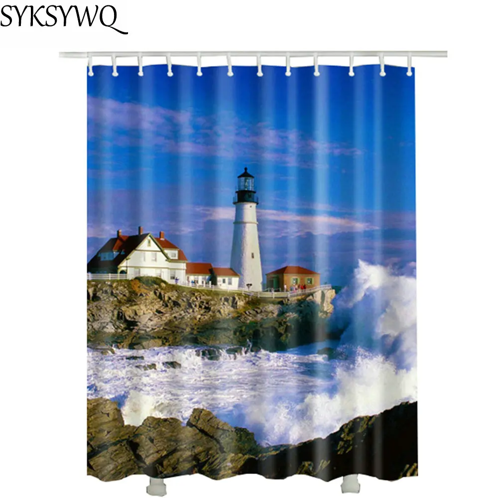 Водонепроницаемая шторка для душа из полиэстера с 3d эффектом|waterproof shower curtain|shower