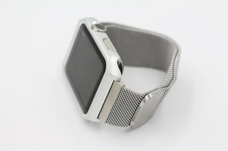 URVOI milanese для apple watch, ремешок серии 3 2 1, ремешок из нержавеющей стали для iwatch, магнитная пряжка, чехол, защитный чехол