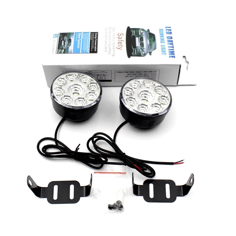 Yituancar 2 шт. 2X9 5050SMD светодиодный передний противотуманный Рабочий фонарь DRL Дневной