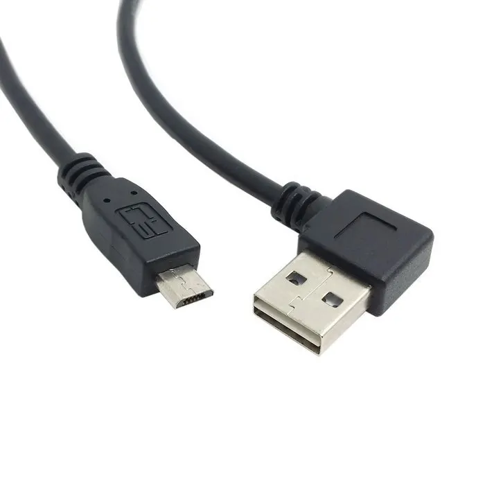 USB 2 0 штекер Micro 5Pin Мужской кабель 100 см Реверсивный дизайн левый и правый угловой 90