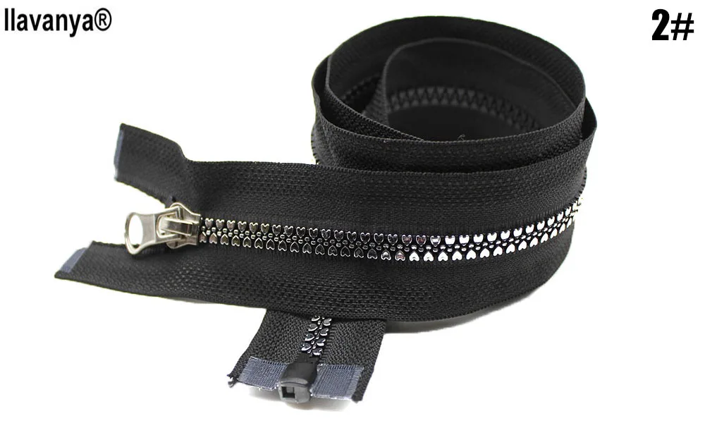 5 шт. в партии #80 см смолы Dynamic зубы Пластик молния для шитья открытый пальто