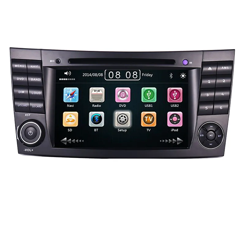 7 "сенсорный экран автомобильный dvd-плеер с экраном для Mercedes Benz e-класс E200 E220 E300