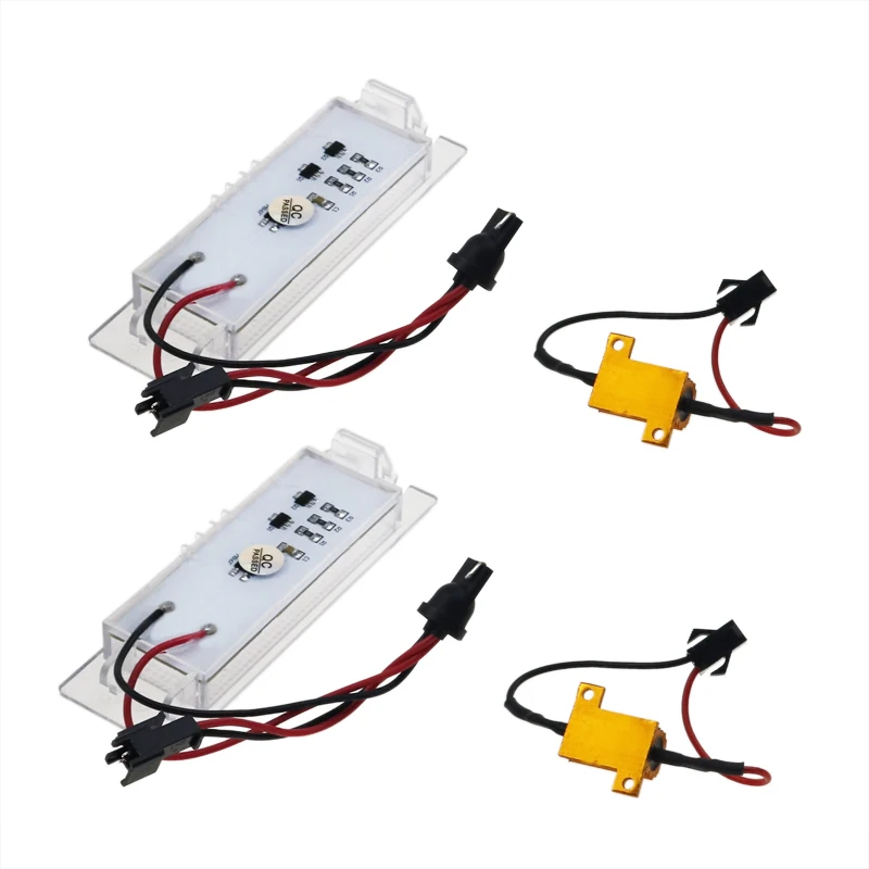 2 шт. 18 LED 3528 SMD номерной знак свет Автомобильная Лампа 6000K для Zafira B 05 11/Astra H 04 09/Corsa D 06