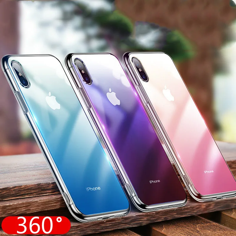 Ультратонкие чехлы для iPhone Xr XS Max Xs 6 6s 7 8 5s 5 SE прозрачные мягкие из ТПУ телефонов PIus