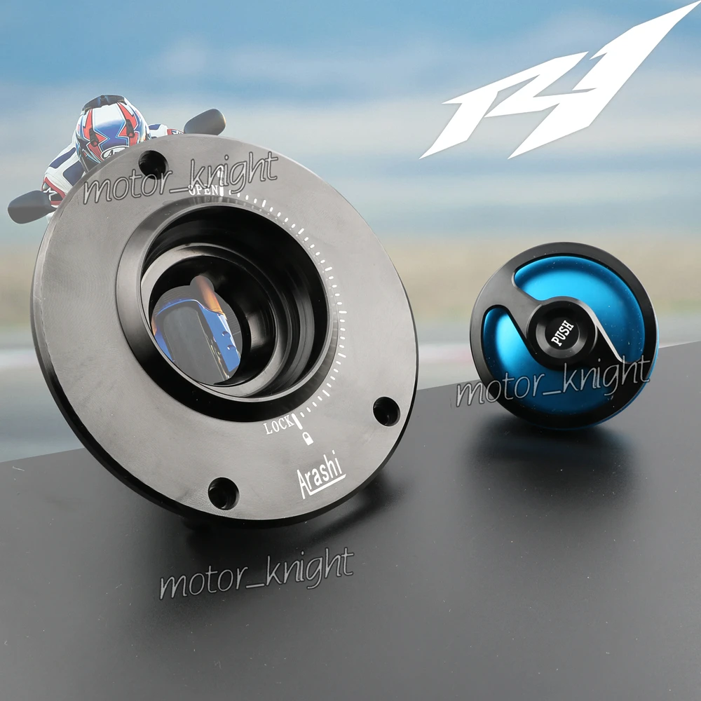 MOTO CNC Fuel Filler Cover Cap /Gas Tank Caps Fit for Yamaha YZF R1 R6 R6S R125 R15 R3 R25 XSR 700 XSR900 MT-1 MT-10 MT-09 MT-07 |