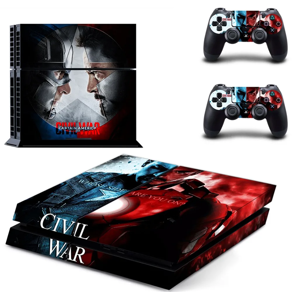 Стивен Роджерс Стив Play Station 4 ps4 стикер кожи для Sony наклейки консоль и 2 контроллера