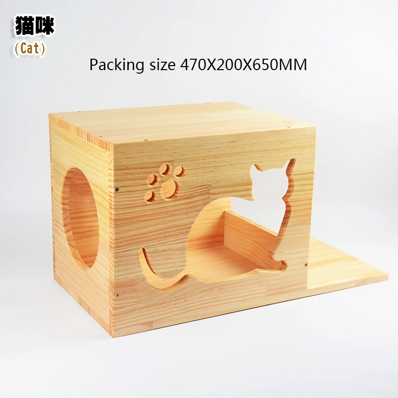 Рамка для скалолазания кошек из цельного дерева, подвесное пространство для кошек, прыжки на платформе, подвесное настенное гнездо из сизаля, игрушка для царапин, домик для котенка