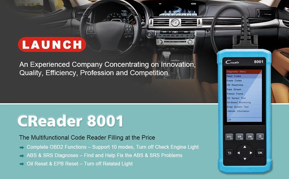 Launch X431 CRP129X OBD2 CRP129 обновленный четыре системы диагностический инструмент сброс масла SAS TMPS ETS OBD II Автомобильный сканер считыватель кодов