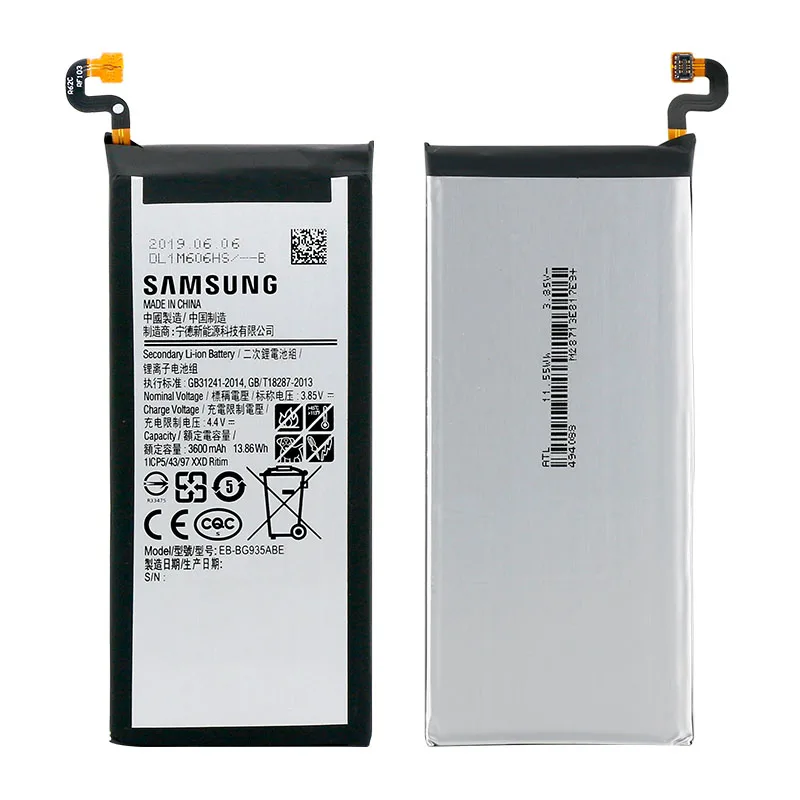 Samsung новый оригинальный Батарея для samsung Galaxy S7 край G935 G9350 G935F G935FD G935W EB-BG935ABE 3600 мА-ч |