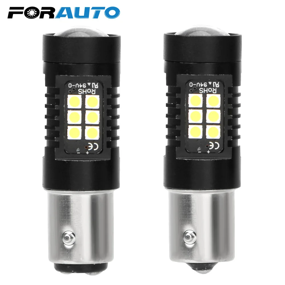 FORAUTO 1157 BAY15D P21/5 Вт R5W DRL 3030 21SMD задние парковочные лампы Автомобильный сигнальный