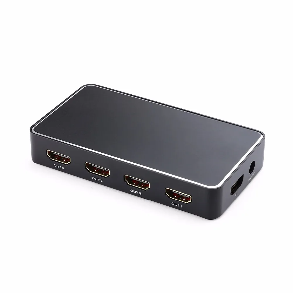 TOMSENN 1x4 HDMI сплиттер 1 вход 4 выходные цифровые сплиттеры с поддержкой Full HD 4K x 2K 3840x2160