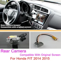 for honda fit 2014 2015 rca original screen compatible car rear view camera sets hd night vision back up reverse camera