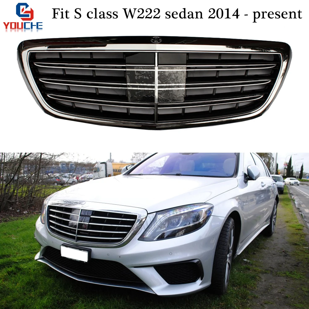 Mercedes W222 S65 модель переднего бампера Решетка для Benz S Class Sedan 2014 - present S350 S400 S450 S500 S600