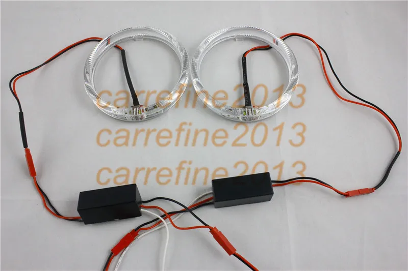Rockeybright 2X 80 мм 5 Вт DC12V светодиодный светильник на голову кольцо белые ангельские