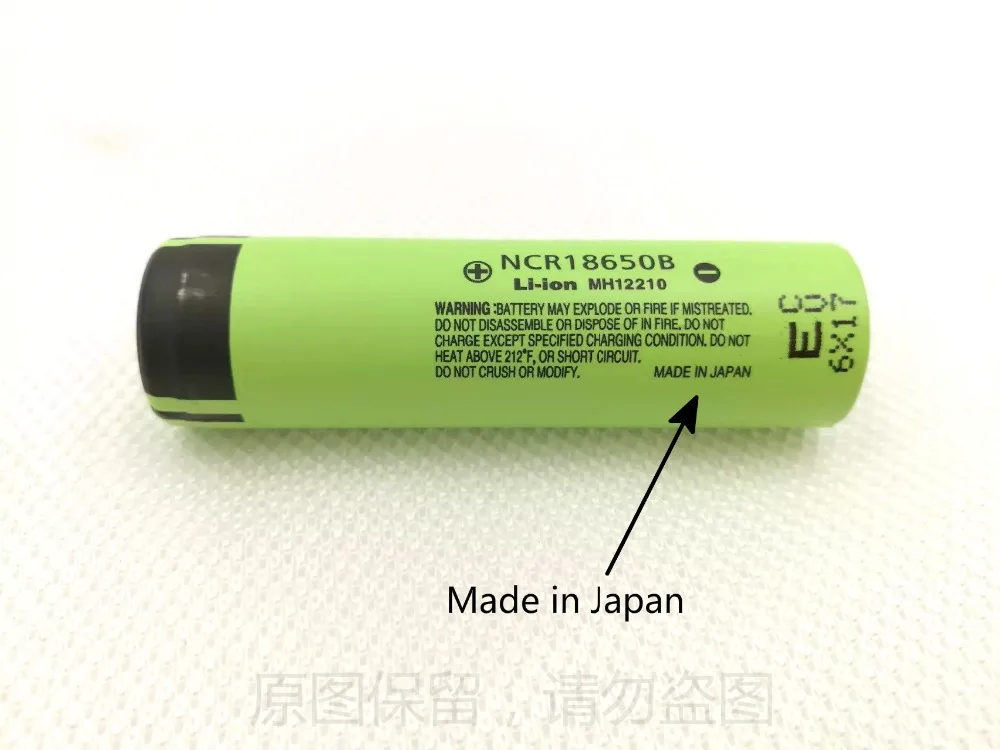 10PCS/lot 100% New Original NCR18650B 3.7 V 3400 mAh 18650 Lithium Rechargeable Battery For Panasonic batteries + Free shipping |