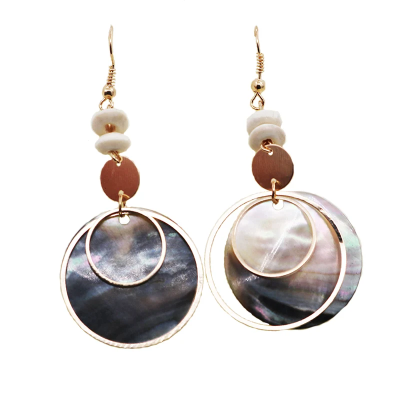 Новинка Лидер продаж Модные популярные море серьги из раковин элегантный подвес