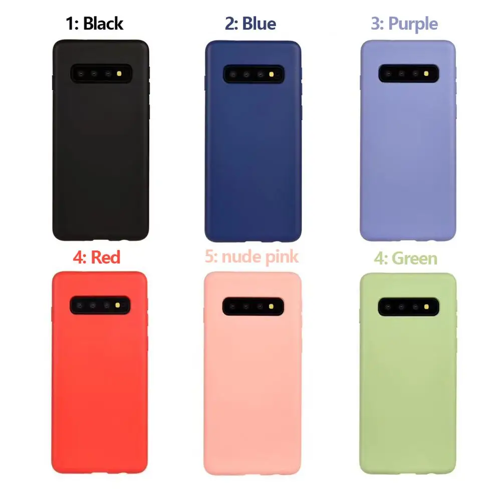 Оригинальный Для Samsung Galaxy S10/S10 Plus жидкий силиконовый чехол шелковистая мягкая