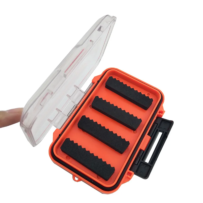 OUTKIT 110*65*25 мм пластиковый водонепроницаемый fly fishing двухсторонний прозрачный кейс