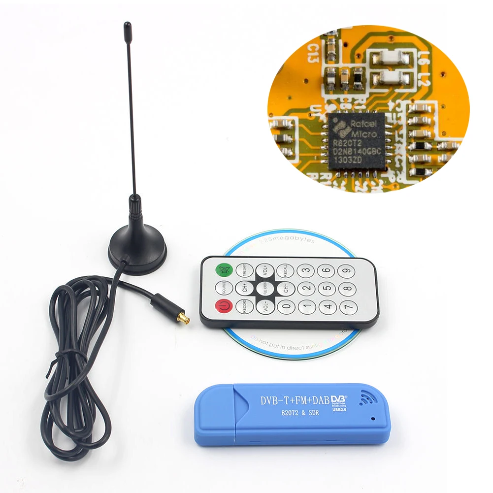 Микро Мини USB2.0 SDR + DAB FM TV Флешка тюнер dvb t RTL2832U R820T2 ресивера|Спутниковое ТВ| |