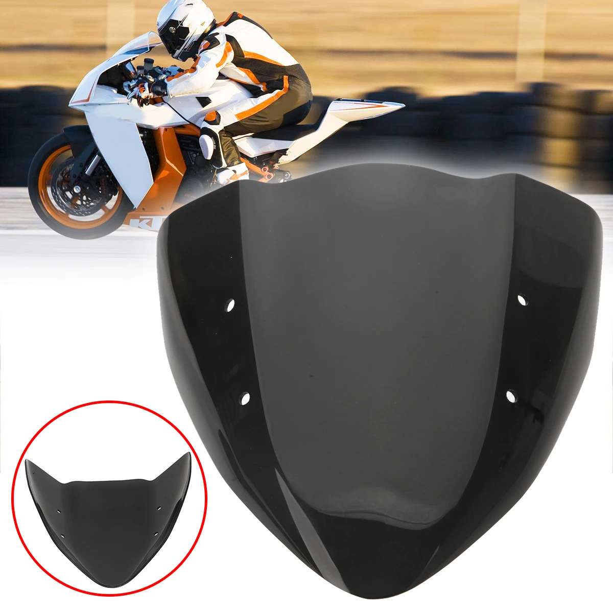 

1 шт., ветровое стекло для мотоцикла Kawasaki Z 1000 2003-2006