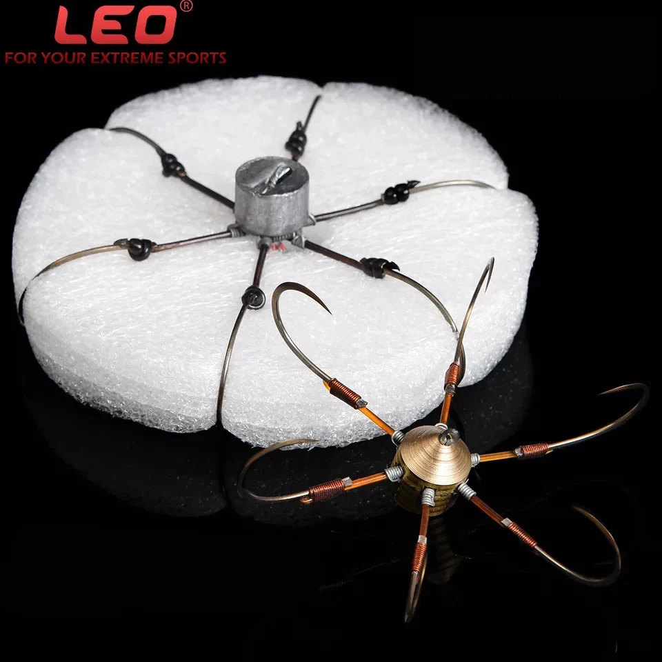 1 шт. шестиногих якорных крючка Медь или свинца грузило с высоким содержанием