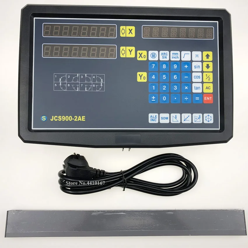 Полный 2 оси DRO набор/комплект цифровой индикации дисплей JCS900-2AE с шт 5U микрон 50 мм