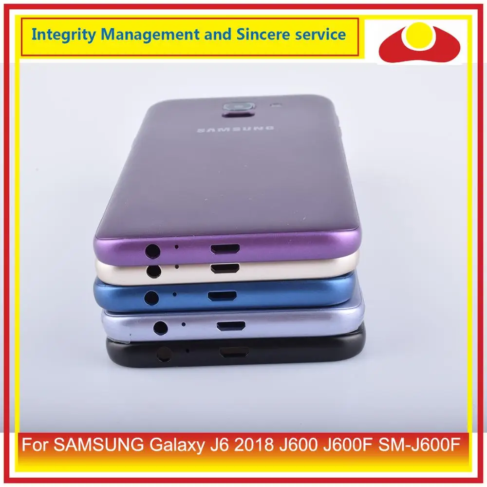 Оригинальный чехол для Samsung Galaxy J6 2018 J600 J600F корпус с аккумулятором задняя крышка