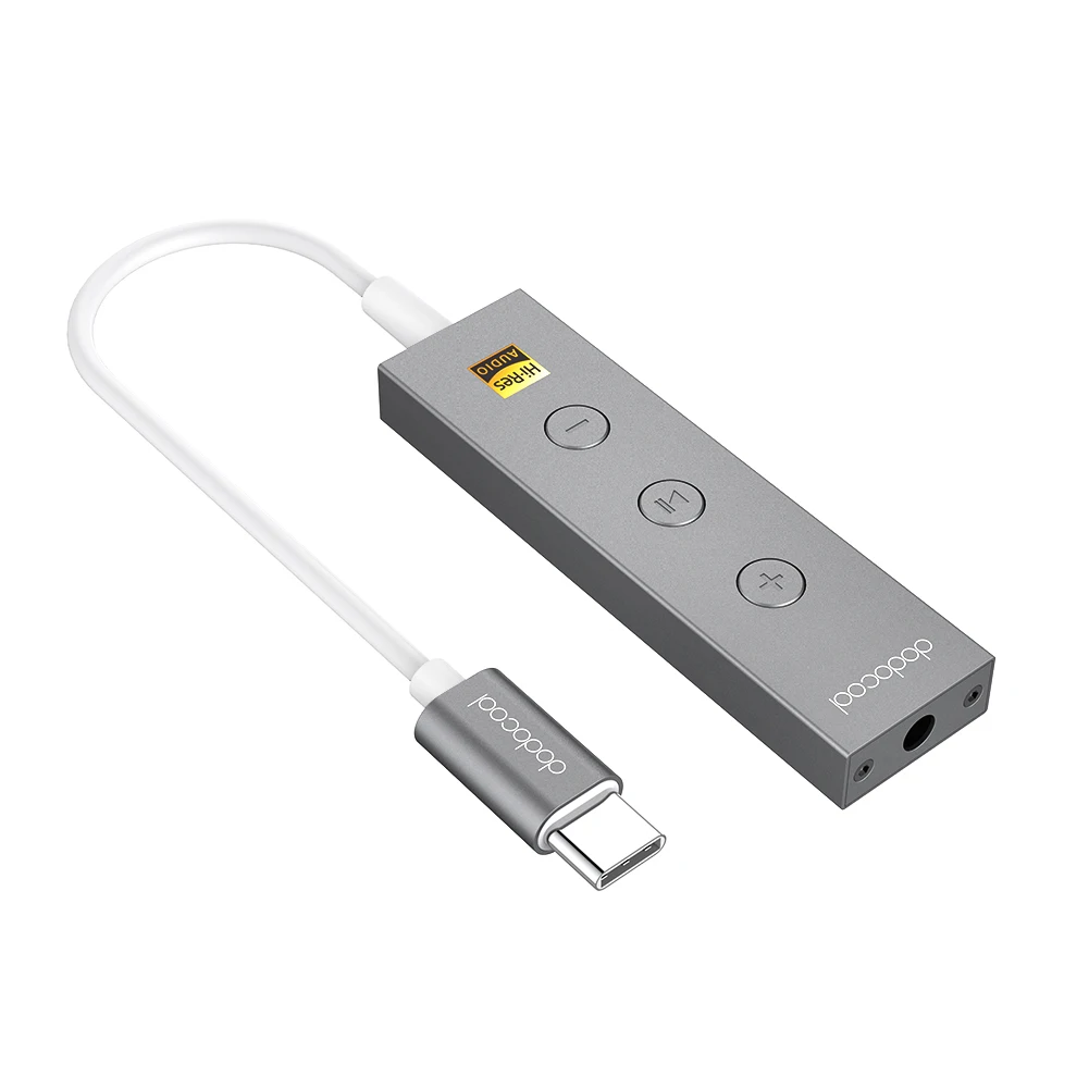 Dodocool Сертифицированный Hi-Res Lightning/USB-C до 3,5 мм аудио разъем для наушников адаптер для наушников 3,5 мм преобразователь для наушников Встроенный пульт дистанционного управления - Цвет: USB-C