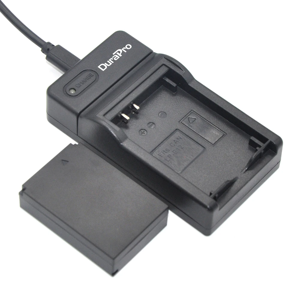 DuraPro 1 шт. LP-E12 LPE12 LP E12 батарея для камеры Bateria Batterie AKKU + USB зарядное устройство Canon M 100D