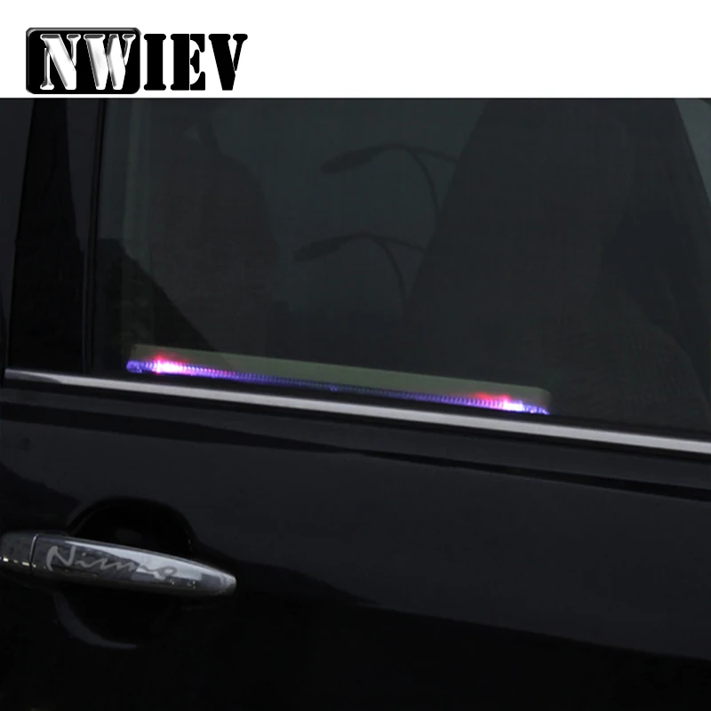 

NWIEV 1X Car window solar atmosphere light Adjustable and colorful For Opel Insignia Alfa Romeo Ssangyong BMW E90 F30 X5 Audi A3