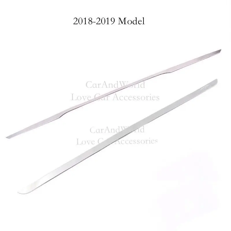 03 2018-2019 Model Stainless Steel Car Rear Trunk Cover Trim Decoration Tailgate Frame Garnish Strip for Volvo XC60 2011 Auto Accessories - Цвет: 03 2018-2019 Model