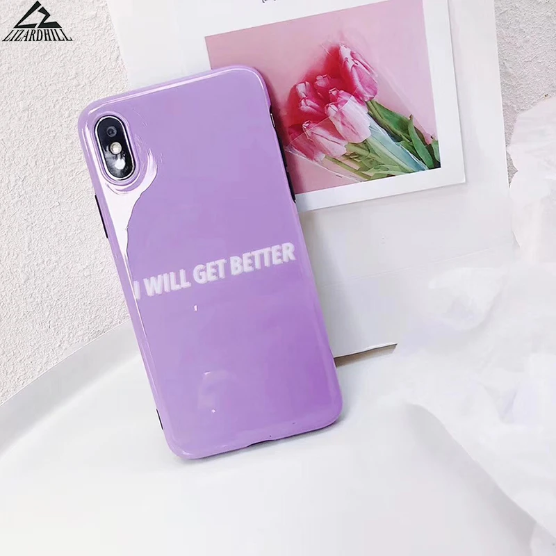 Простые английские чехлы для телефонов с буквенным принтом чехол iPhone 6 7 8 6s plus X coque