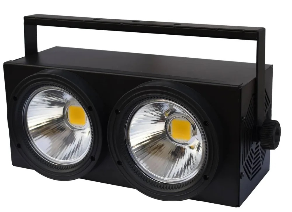 

2pcs/lot high power 2x100W 3 in 1 rgb led cob par light led blinder lighting