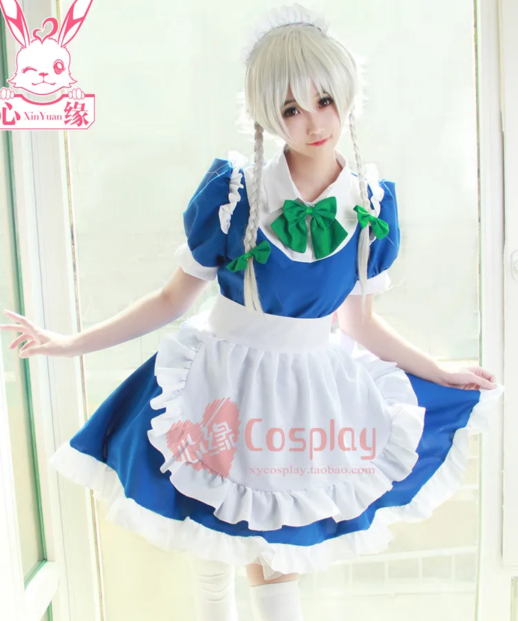 

TouHou Project аниме мультфильма «Холодное сердце» Izayoi Сакуя лолита одежда для горничной, унисекс, мужская и женская обувь для косплея «Love Live» костюмы на Хэллоуин