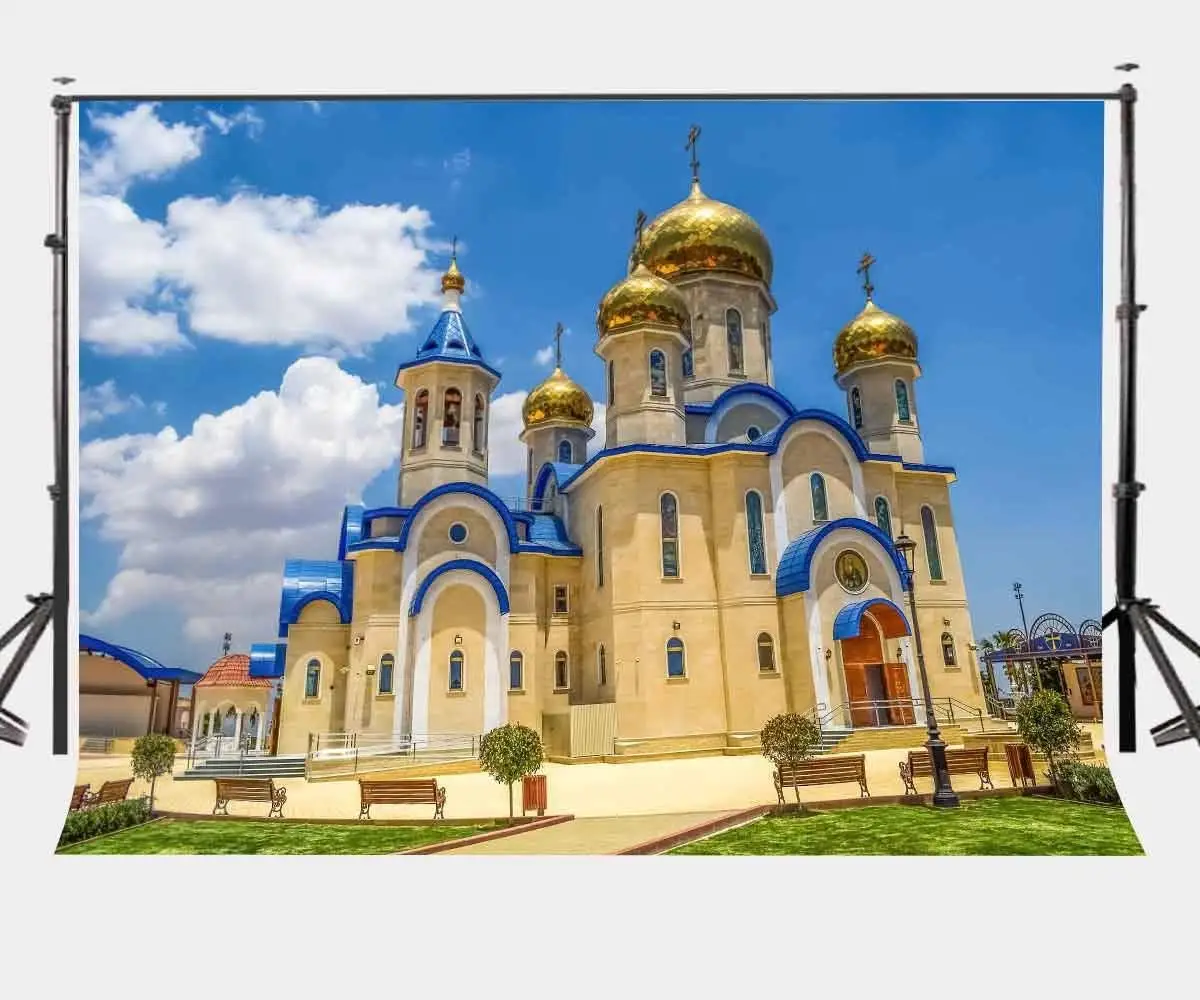 7x5ft русская церковная фотография Фон солнечная погода фон студия