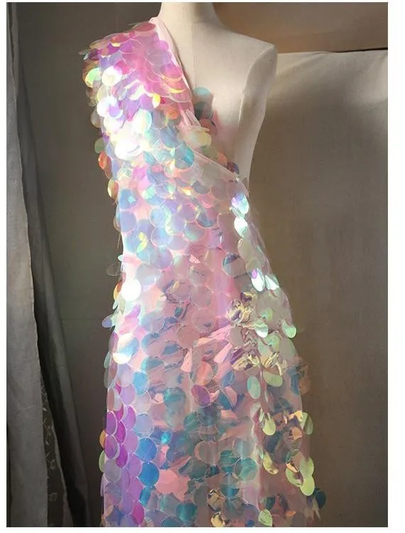 45*130 см эффективная симфония Лазерная эллиптическая большая Дыня Блестки Кружева