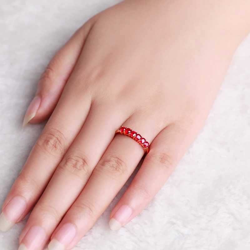 Реальный ZOCAI 18K розовое золото (AU750) 100% натуральный красный рубин 0 40 карат с